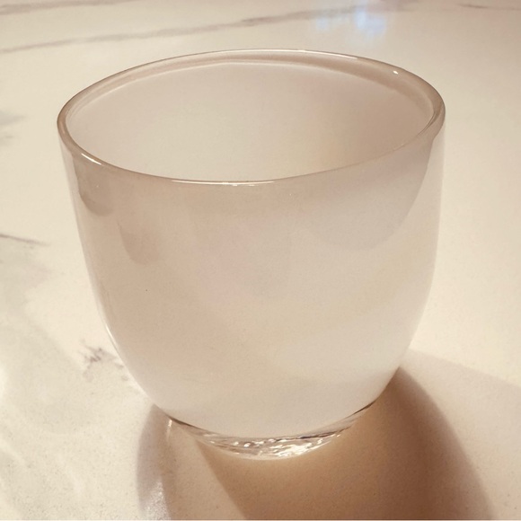 Glassybaby Other - Glassybaby Elegant White Glass Candle Holder